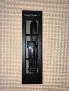 EMPORIO ARMANI スマートウォッチレザーベルト ブラック 箱付き