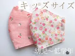 #711　キッズサイズ布マスク✾2枚セット