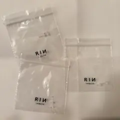 RIN SHIBUYA 透明ピアス 3個セット 14G