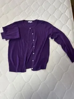 AFTERNOON TEA WARDROBE 紫 カーディガン L