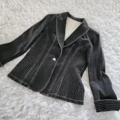 【希少】高級　スペッチオ デニムジャケット M L　ブラック SPECCHIO