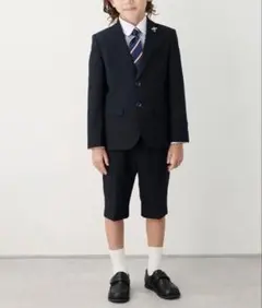 ネイビー フォーマルスーツ 120cmネクタイ付き