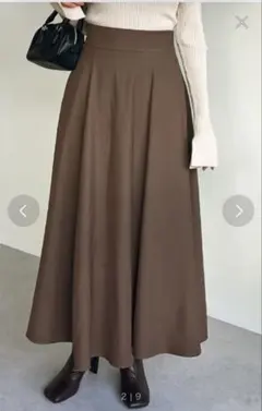 ロングフレアスカート Sサイズ　モカのサムネイル
