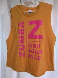 【値下げ】ZUMBA ノースリーブTシャツ オレンジ