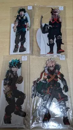 ヒロアカ アクリルMEGAフィギュア 緑谷出久 爆豪勝己 4体セット売り