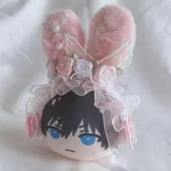 ヘッドドレス おまんじゅう ちびぐみ ブルーロックぱぺっと 猫耳 薔薇 ピンク
