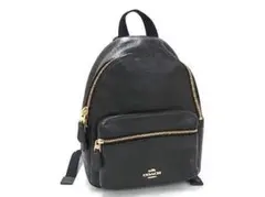COACH コーチ レザー ミニリュック バックパック ブラック F38263
