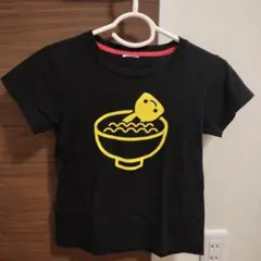 cuneラーメン イラスト Tシャツ 黒