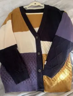 クラシカルエルフ　JaVa マルチカラー ロング　カーディガン Mサイズ