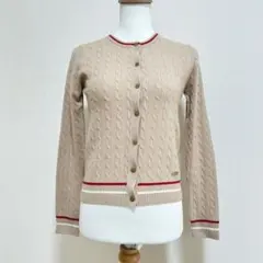 BLUE LABEL CRESTBRIDGEケーブルニットカーディガン カシミヤ