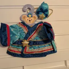 青い星柄着せ替え服と帽子セット