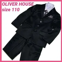 ◆美品◆オリバーハウス　110　フォーマルスーツ　ブラック　卒園　入学式　完品