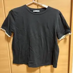 ZARA 黒 半袖Tシャツ