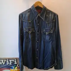 【希少品】★リーバイスTYPE 1 ダメージ加工　デニムシャツ