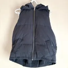 アズールバイマウジー ダウンベスト S グレーフードAZUL BY MOUSSY