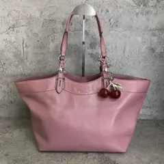 COACH Y2K Leather Pink Tote Bag