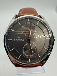 新品未使用 SKAGEN DENMARK スカーゲン 自動巻き腕時計 ブラウン