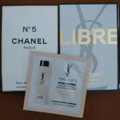 CHANEL & YVES SAINT LAURENT サンプル3種セット