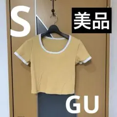 GU イエロー半袖Tシャツ Sサイズ