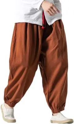 ワイドパンツ メンズ サルエルパンツ タイパンツ ガウチョパンツ　Sサイズ