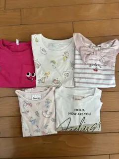 ベビー半袖Tシャツ 5点セット 90、95cm