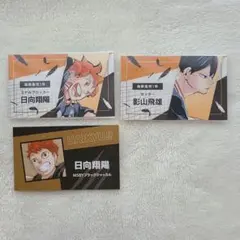 ハイキュー!!　名刺カード　日向翔陽　影山飛雄　3枚セット