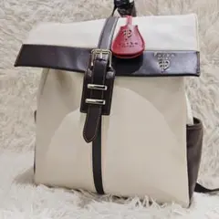美品 Furbo design ミラノライン バック パック オフホワイト