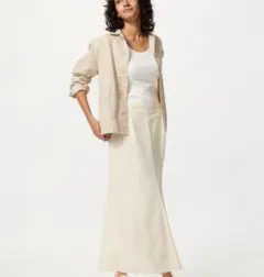 ユニクロ　マキシマーメイドスカートS 標準丈