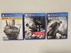 ​【美品】PS4ソフト 3本セット ウィッチャー3／ツシマ／ウォッチドッグス
