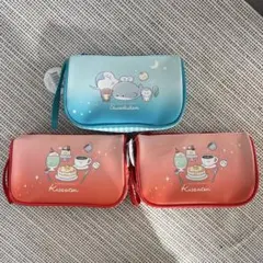 つぶらな瞳の仲間達 コスメポーチ 3個