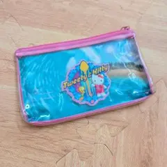 激レア☆サンリオ トゥイーティー コラボ ビニールポーチ クリアペン 