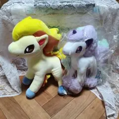 ポニータとガラルポニータぬいぐるみ新品未開封タグ付き二点セット