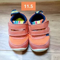 IFME 11.5 オレンジ ベビーシューズ ベルト付き イフミー スニーカー
