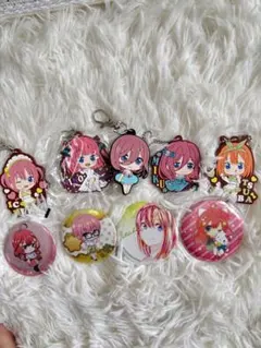 バラ売り可 五等分の花嫁 ラバーキーホルダー 缶バッジ ガチャガチャ