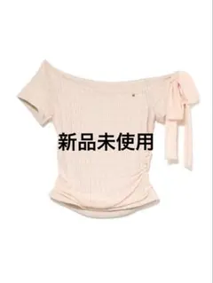 ANDMARY Tina ribbon tops white - メルカリ
