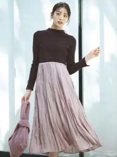 【新品タグ付】エニシス anysisプリーツ　ロングスカート風パンツ　サイズ2