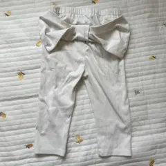 D.fesense リボン付きパンツ 110 ホワイト