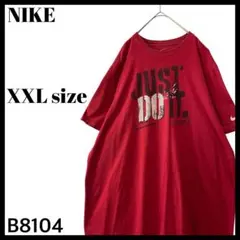 NIKE ナイキ JUST DO IT ビッグロゴ Tシャツ 袖ロゴ 赤 2XL