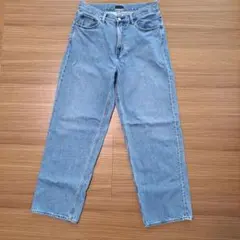UNIQLO ワイドストレートジーンズ　ブルー 31（78.5cm）