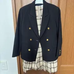 Lovetoxicテーラードジャケット&チェック柄プリーツスカパン&リボン150 