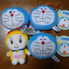 ドラえもん ラウンドワン限定 フェイスマスコット & ドラミちゃん マスコット