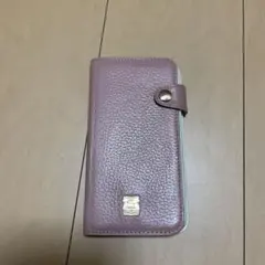 ピンク レザー 手帳型iPhoneケース　 iPhone8プラス