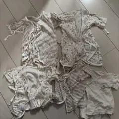 西松屋　ベビー肌着5点セット 50-60cm 長袖半袖