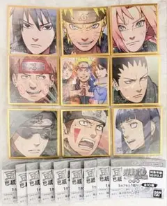 豆ガシャ色紙 NARUTO-ナルト- 疾風伝 第三弾 ガチャ 全10種セミコンプ