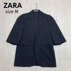 ★ ZARA ザラ　メンズ　テーラードジャケット　七分袖　カジュアル　M