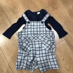 コムサのカバーオールとgap babyの襟付きロンパース80