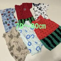 ロンパース 夏物　まとめ売り　男の子　6点