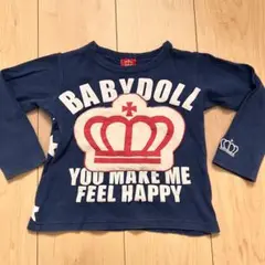baby doll ネイビーロンT ロングTシャツ　110センチ