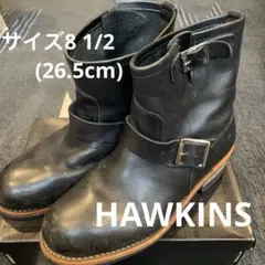 【極美品】ホーキンス エンジニアブーツ 27.0 40015　黒 スチールトゥ 中古・古着通販】Hawkins (ホーキンス) エンジニアブーツ