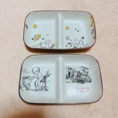 ★ くまのプーさん くいしんぼう仕切り皿 ２枚セットのサムネイル